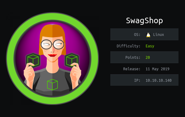 HackTheBox — SwagShop Writeup image